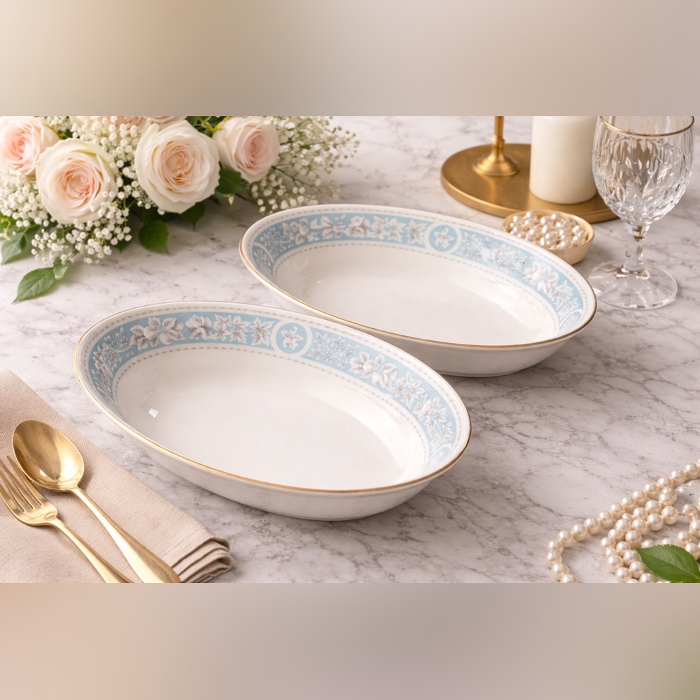 Royal Doulton – Hampton Court – Oval Vegetable Dish - Set Of 2